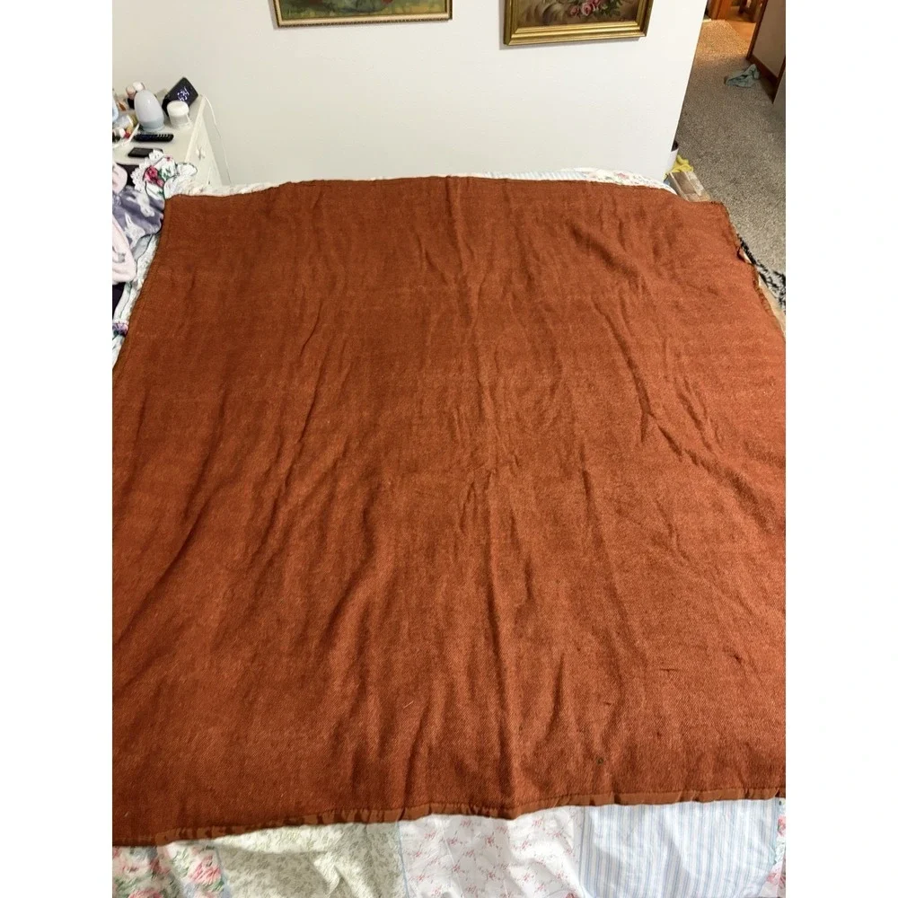 Vintage Handmade Crazy Quilt Colorful Blanket Back 1940s, 67